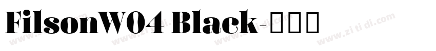 FilsonW04 Black字体转换